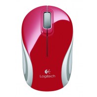 LOGSO018125 M187 Red Wireless Mini Mouse Boîte