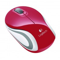 LOGSO018125 M187 Red Wireless Mini Mouse Boîte