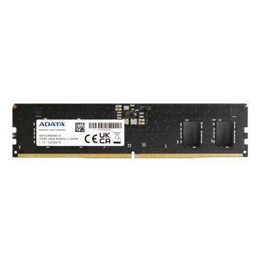 ADATA AD5U48008G-S ADAMM038381 ADATA DDR5 4800 Mhz U-DIMM 8Go Single Tray