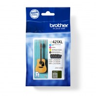 BROCO039114 Brother Multipack LC-421XLVAL BK+3 Couleurs