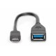 DIGITUS AK-300315-001-S DIGUS024415 DIG Cable Adaptateur USB Type-C à A (15cm )