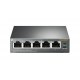 TPLINK TL-SG1005P TPLSW032310 TL-SG1005P - 4p 10/100/1000 (PoE) + 1 x 10/100/1000 - bureau - PoE (56 W)