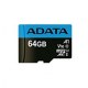 ADATA AUSDX64GUICL10A1-RA1 ADAMF029126 ADATA Carte Micro SDXC UHS-I CL10 64GB + Adaptateur SD