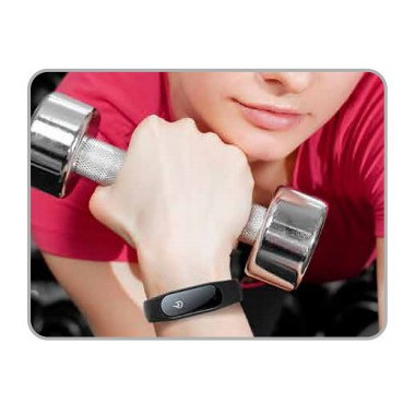 TEHET030517 TECHNAXX - Fitness Bracelet Touch TG-HR1,  Écran OLED 0.42 Noir