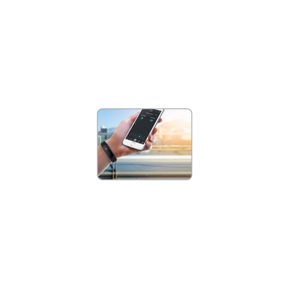 TEHET030517 TECHNAXX - Fitness Bracelet Touch TG-HR1,  Écran OLED 0.42 Noir