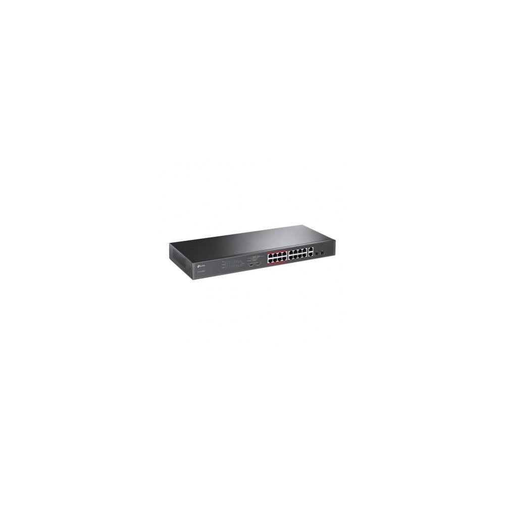 TPLSW033010 TP-LINK Switch non manageable 16 ports PoE+ 10/100 Mbps + 2 emplacements SFP Gigabit