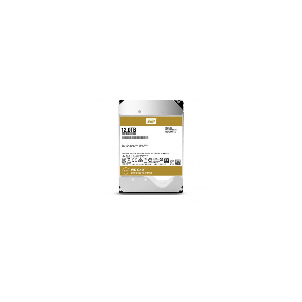 WESDD029696 WD GOLD - 3.5 - 12To - 256Mo cache - 7200T/min - Sata 6Gb/s - Garantie 60 mois