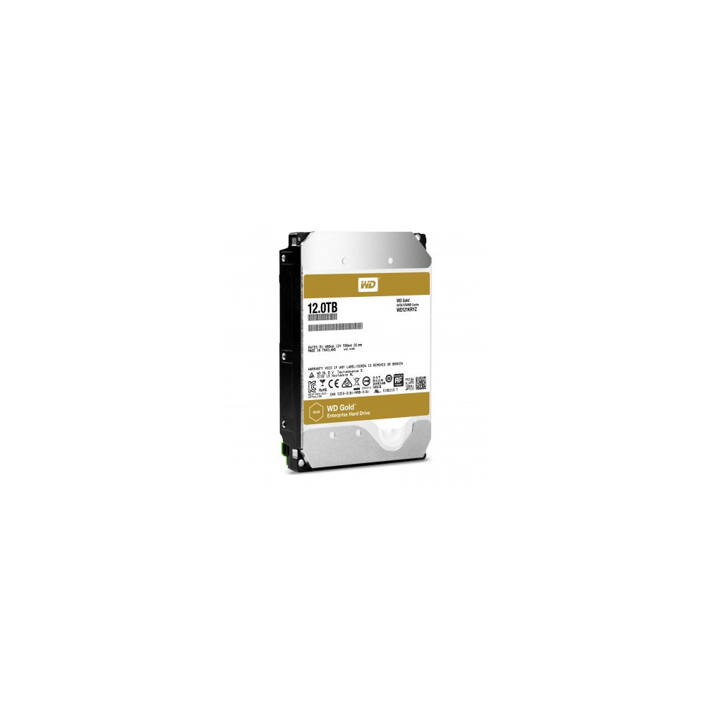 WESDD029696 WD GOLD - 3.5 - 12To - 256Mo cache - 7200T/min - Sata 6Gb/s - Garantie 60 mois