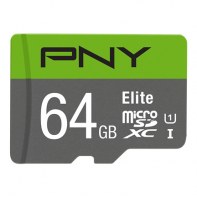 PNYMF037585 PNY ELITE MICRO SDXC 64Go - CLASSE 10 - 100GB/S - UHS-I - ADAPTATEUR