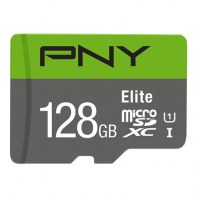 PNYMF037586 PNY ELITE MICRO SDXC 128Go - CLASSE 10 - 100GB/S - UHS-I - ADAPTATEUR