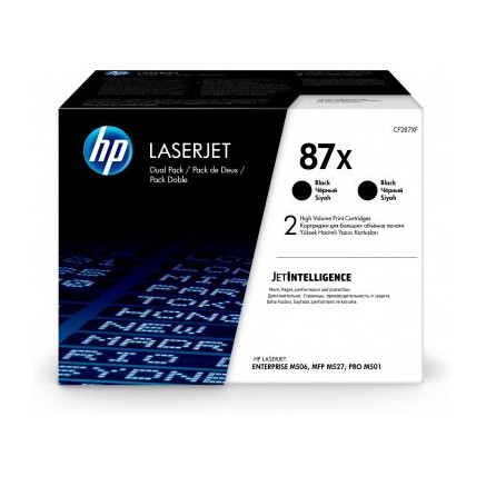 HP 87X LaserJet, lot de 2 cartouches de toner grande capacité