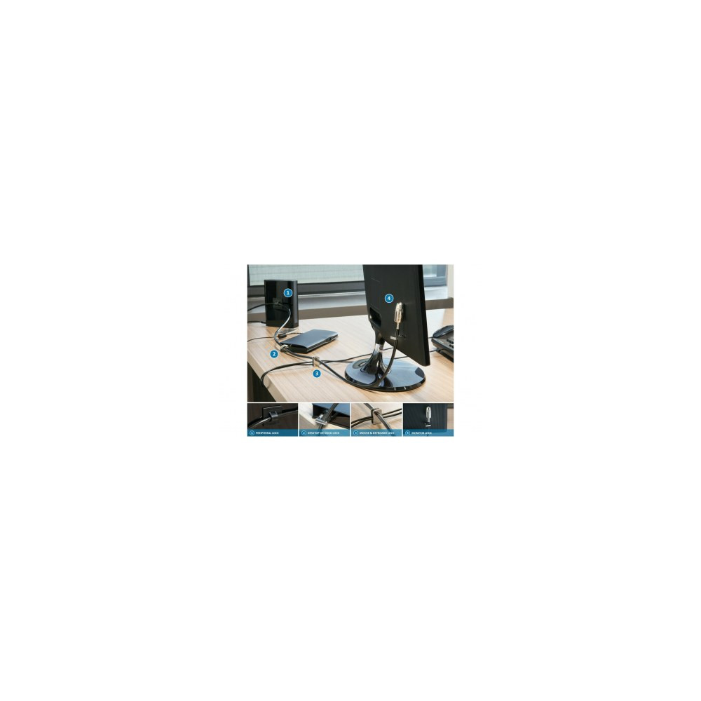 KENAEX37131 Kensington Desktop and Peripherals Standard Keyed Locking Kit 2.0