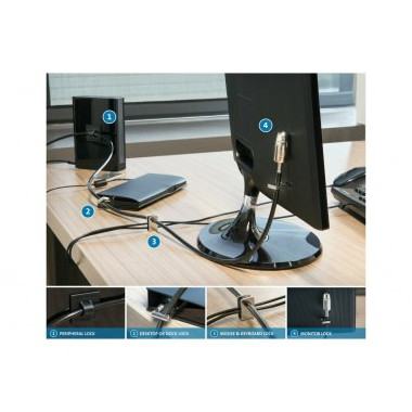 KENAEX37131 Kensington Desktop and Peripherals Standard Keyed Locking Kit 2.0