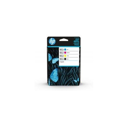 HP 953 Pack de 4 cartouches d'encre Noir/Cyan/Magenta/Jaune