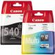 CANON 5225B006 CANCO017980 Pack Cartouches PG-540+CL-541 noir et couleurs