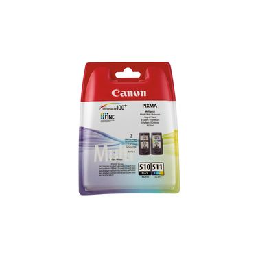 CANON 2970B010 /PG510+511 CANCO017791 Pack Cartouches PG-510+CL-511 noir et couleurs