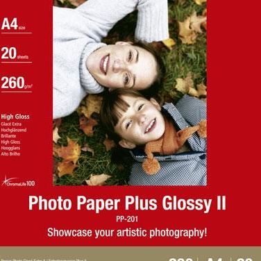 CANON 2311B019 CANPA012129 PP-201 Papier Photo Glacé Extra A4 20 feuilles 260g/m2