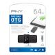 PNY P-FD128OTGSLTC-GE PNYDF040140 PNY DUO LINK USB 3.1 TYPE-C OTG - CLE USB 3.1 / USB-C - 128Go - NOIR