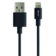 PNYCB040146 PNY CABLE USB / LIGHTNING 1.20M - NOIR - PLASTIQUE