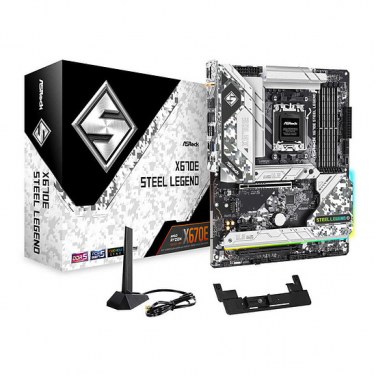 ASROCK X670E STEEL LEGEND ASRCM040090 ASROCK X670E STEEL LEGEND - ATX - AM5 - 4x DDR5 - PCIE 5.0 - 4xM.2