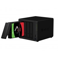 SYNBT040433 Synology DS420+ 6Go Syno NAS 56To (4x 14To) Seagate IronWolf Pro, Assemblé et t
