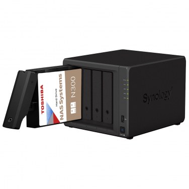 SYNOLOGY DS923+/4G/3Y/16T-TOSHIBAN300/ASS SYNBT040464 Synology DS923+ 4Go NAS 16To (4x 4To) TOSHIBA N300, Assemblé et testé a...