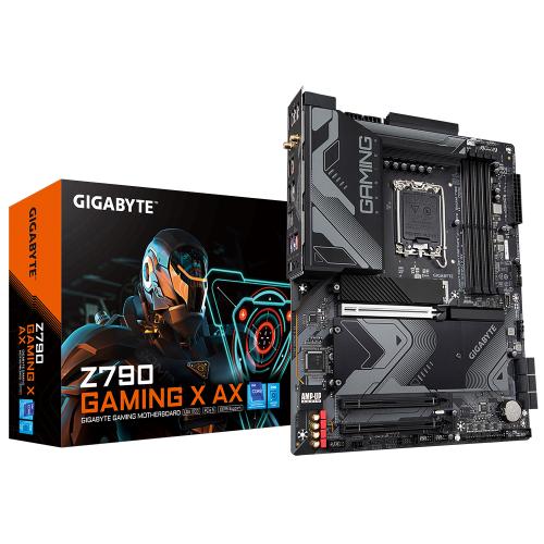 GIGABYTE Z790 GAMING X AX GIGCM040384 GIGABYTE Z790 GAMING X AX - ATX - LGA 1700 - 4x DDR5 - 3x PCI X16 - HDMI - DP -