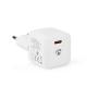 NEDIS WCMPD20W100WT NEDAL040768 Chargeur USB-C 20W blanc 5V 3A