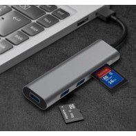 CONHU036173 USB3 (5 en 1) USB 3.0 X 3 PORTS + SD+TF