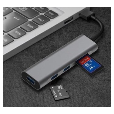 Connectland HUB-CNL-USB3-5EN1 CONHU036173 USB3 (5 en 1) USB 3.0 X 3 PORTS + SD+TF