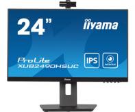 IIYAMA XUB2490HSUC-B5 IIYEC041126 23.8p IPS FHD 4ms 250cd/m² VGA-HDMI-DP USB WebCam 2x2W Règlable Noir