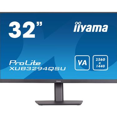 IIYAMA XUB3294QSU-B1 IIYEC041265 31.5p VA WQHD 4ms 250cdm² HDMI/DP 2xUSB 2x2W Règlable Noir