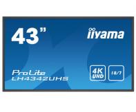 IIYEC141102 42,5p 4K IPS 9Ms 500cd/m² VGA-3xHDMI-DVI-DP 2xUSB RJ45 RS232C 2x10W Noir