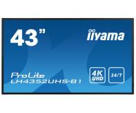 IIYEC141108 42,5p 4K IPS 8Ms 500cd/m² VGA-3xHDMI-DVI-DP 2xUSB RJ45 RS232C 2x10W Noir