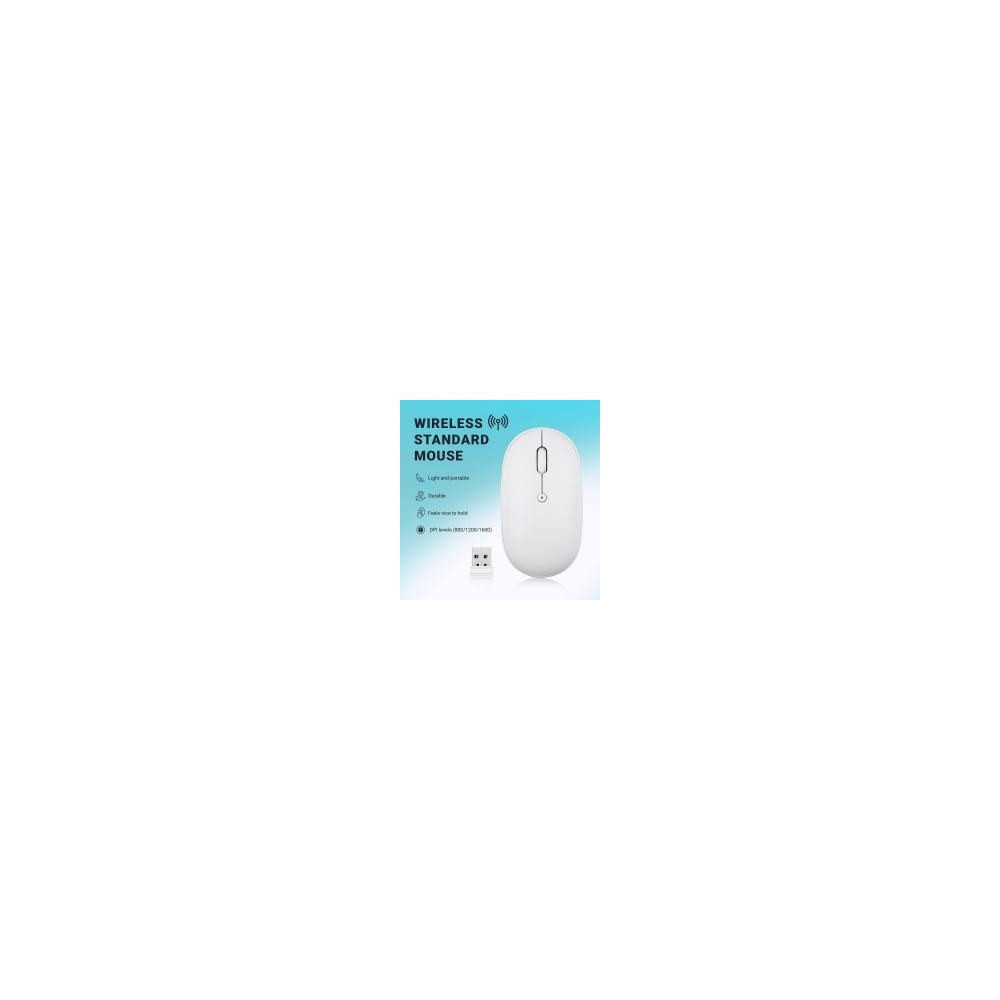 PERSO038035 PERIMICE-610 W White sf opt USB 2.4G (livré sans pile AA)