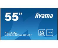 IIYAMA LE5540UHS-B1 IIYEC141100 54,6p 4K AMVA3 8Ms 350cd/m² VGA-2xHDMI-DVI 2xUSB RJ45 RS232C 2x10W Noir