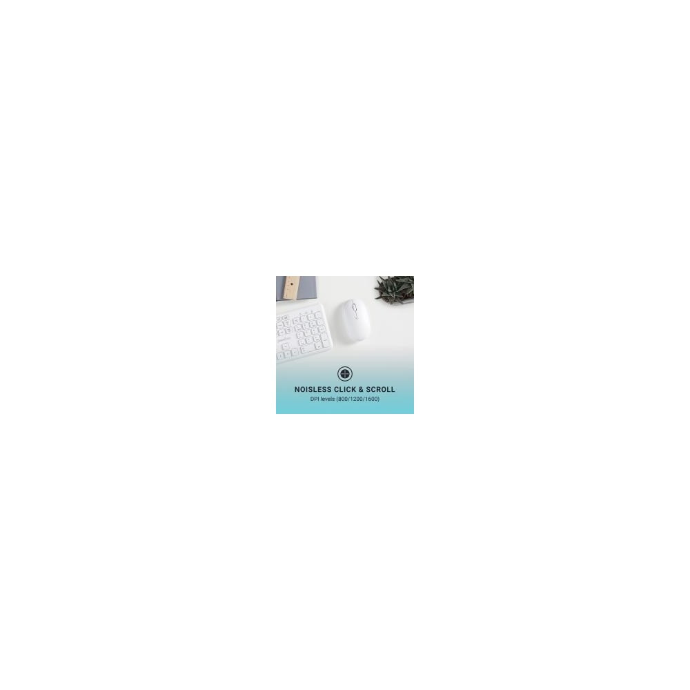 PERSO038035 PERIMICE-610 W White sf opt USB 2.4G (livré sans pile AA)