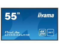 IIYEC141104 54,6p 4K IPS 9Ms 500cd/m² VGA-3xHDMI-DVI-DP 2xUSB RJ45 RS232C 2x10W Remote Noir