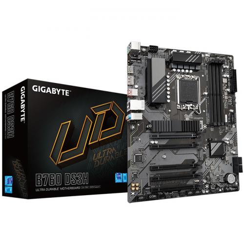 GIGABYTE B760 DS3H 1.0 GIGCM041424 GIGABYTE B760 DS3H - ATX - LGA 1700 - 4x DDR5 - HDMI - DP - 2x M.2