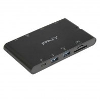 PNYUS040157 PNY MINI STATION D'ACCUEIL USB - USB-C - HDMI - RJ45 - VGA - SD - MICRO SD