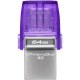 KNGDF040395 DataTraveler microDuo 3C - 64 Go - USB Type-A/Type-C