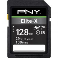 PNYMF039843 PNY ELITE-X SDXC 128Go - CLASS 10 - U3 - V30 - 4K