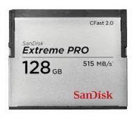 SANMF041467 SanDisk Extreme Pro CFast 2.0 128GB 525MB/s SDCFSP-128G-G46D 0619659145231