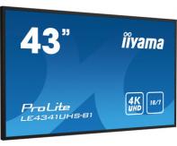 IIYEC141458 42,5p 4K IPS 8Ms 350cd/m² VGA-3xHDMI USB RJ45 RS232C 2x10W Noir