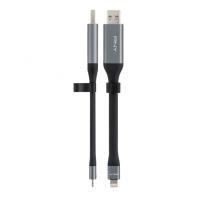 PNYDF040141 PNY DUO LINK iOS USB 3.0 OTG - CLE USB 3.0 / LIGHTNING - 64Go - GRIS/NOIR