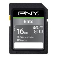 P-SD16GU1100EL-GE - PNY ELITE SDHC 16Go - CLASSE 10 - 100GB/S - UHS-I