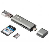 PNYDF040158 PNY LECTEUR CARTE FLASH + USB-C VERS USB