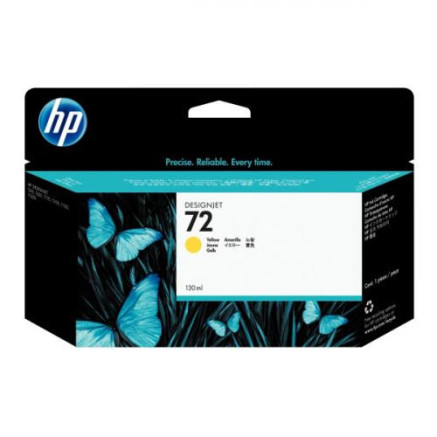 HP 72 cartouche d'encre DesignJet jaune, 130 ml