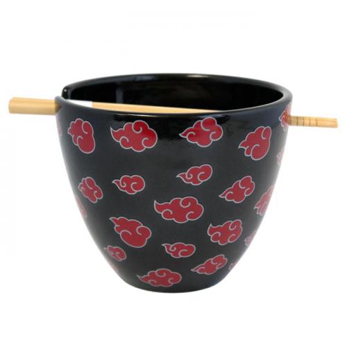 JUST FUNKY - BOL A RAMEN NARUTO AVEC BAGUETTE 470ML - LOGO AKATSUKI