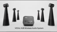 IPEMI043400 Ensemble 6x TOTEM VOCAL + 1x VOCAL HUB bluetooth pour visioconférence